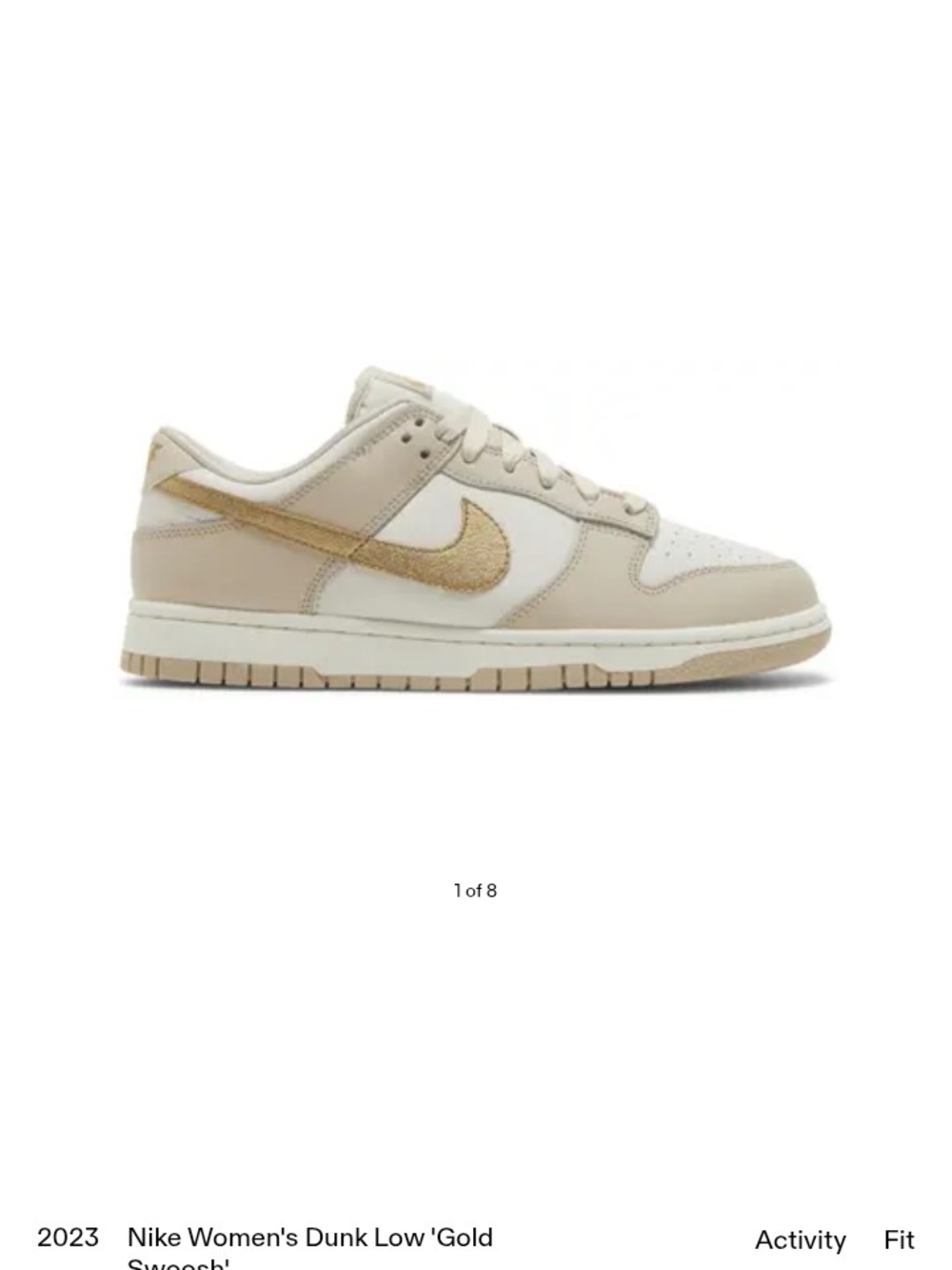 Nike Kids' Dunk Low - Cream & Gold